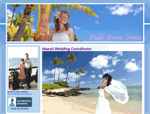 Tablet Screenshot of hawaiiweddingcoordinator.net
